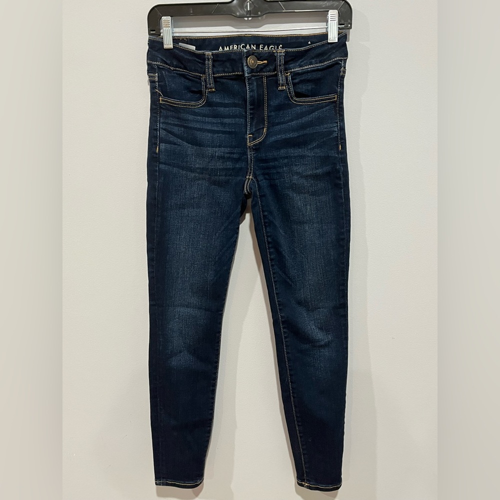 American Eagle Outfitters Blue Skinny Jeans Classic Style